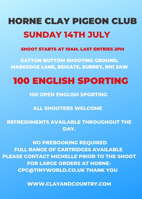 Clay & Country Sports UK Clay shooting Surrey